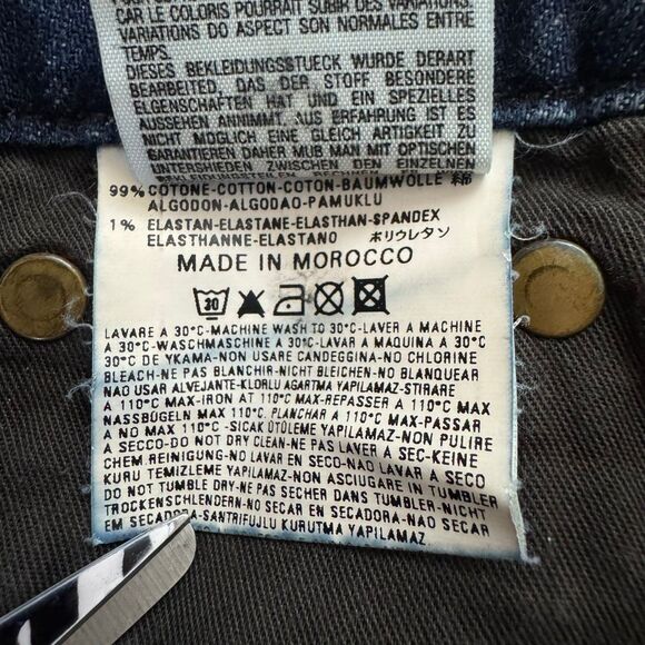 Diesel Women’s Ronhar Bootcut Flared Dark Blue Denim Jeans Size 25 Lux Designer - Picture 14 of 14